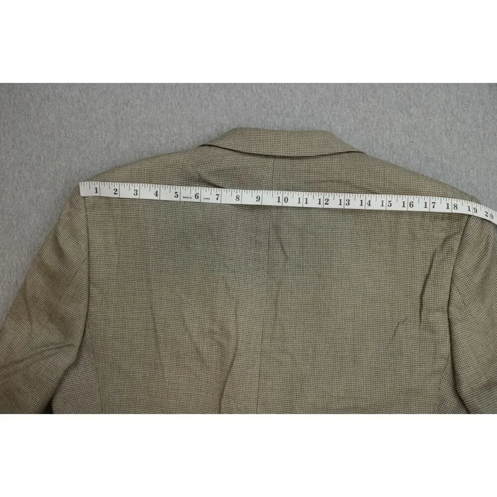 Calvin Klein Blazer Mens 40R Silk Wool 2‎ Buttons Single Breasted